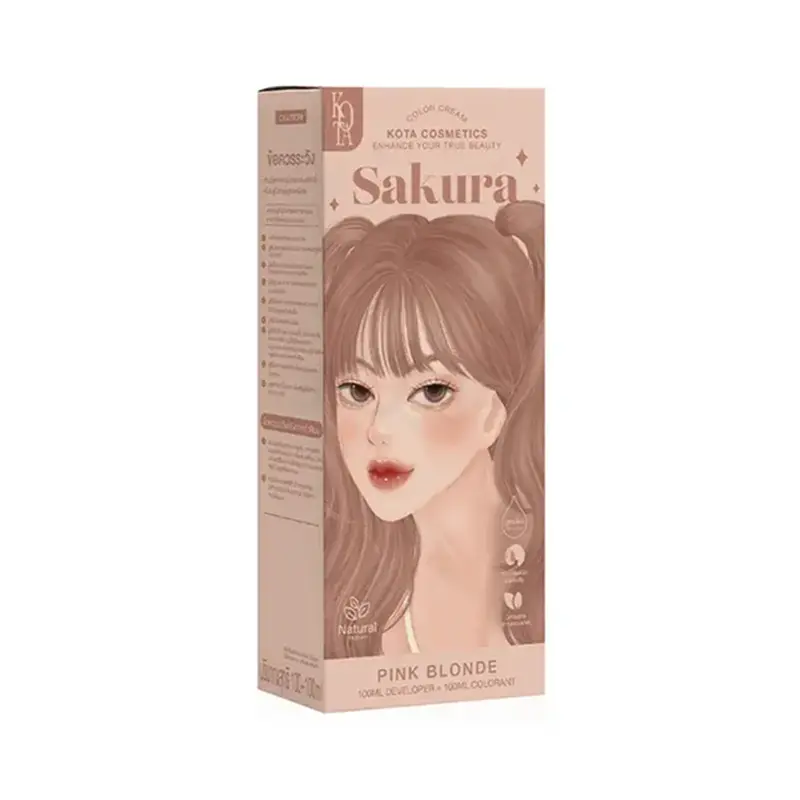 Kota Cosmetics Sakura Hair Color Cream Pink Blonde
