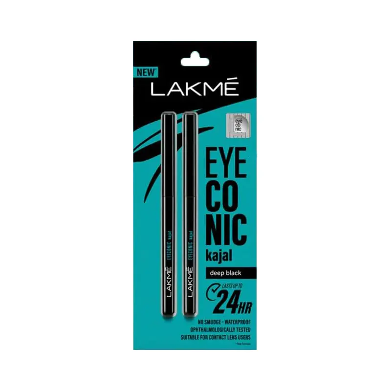 Lakme Eyeconic Kajal- Deep Black (2 Pcs)