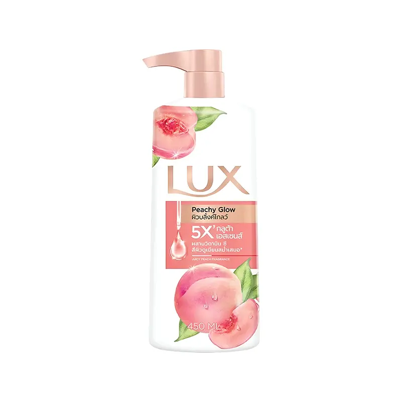 Lux Peachy Glow Juicy Peach Fragrance Body Wash, 4