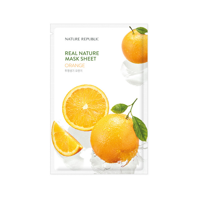NATURE REPUBLIC REAL NATURE ORANGE MASK SHEET, 23