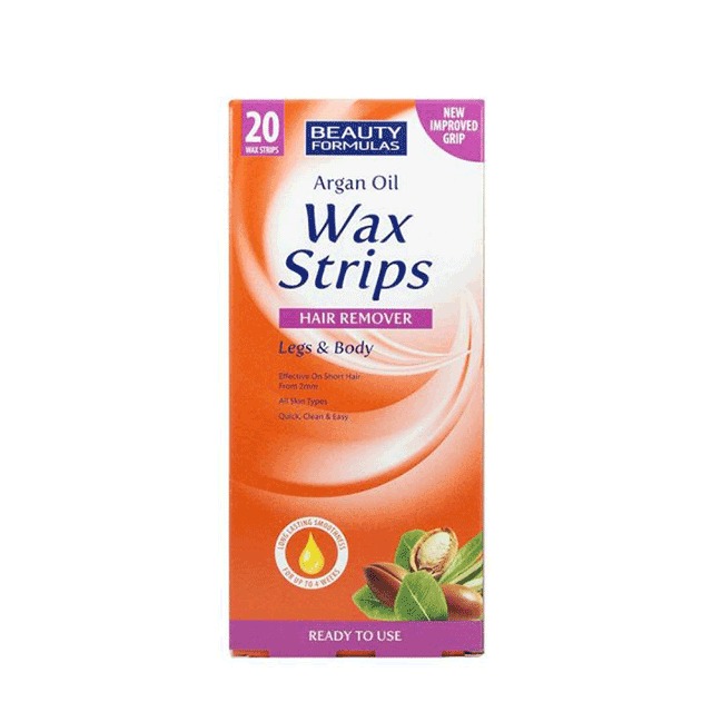 Beauty Formulas Argan Oil Wax Strips Hair Remover
