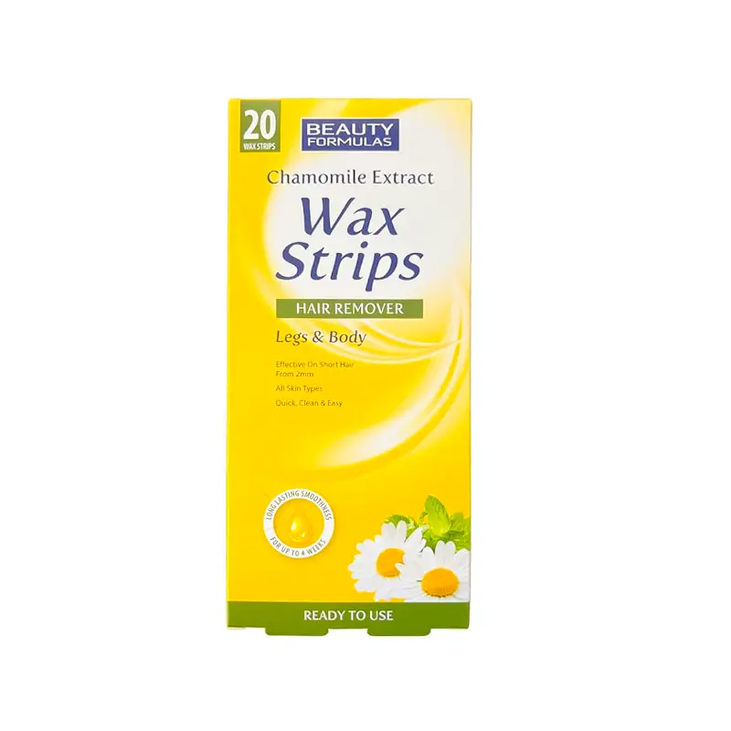 Beauty Formulas Chamomile Extract Wax Strips Hair