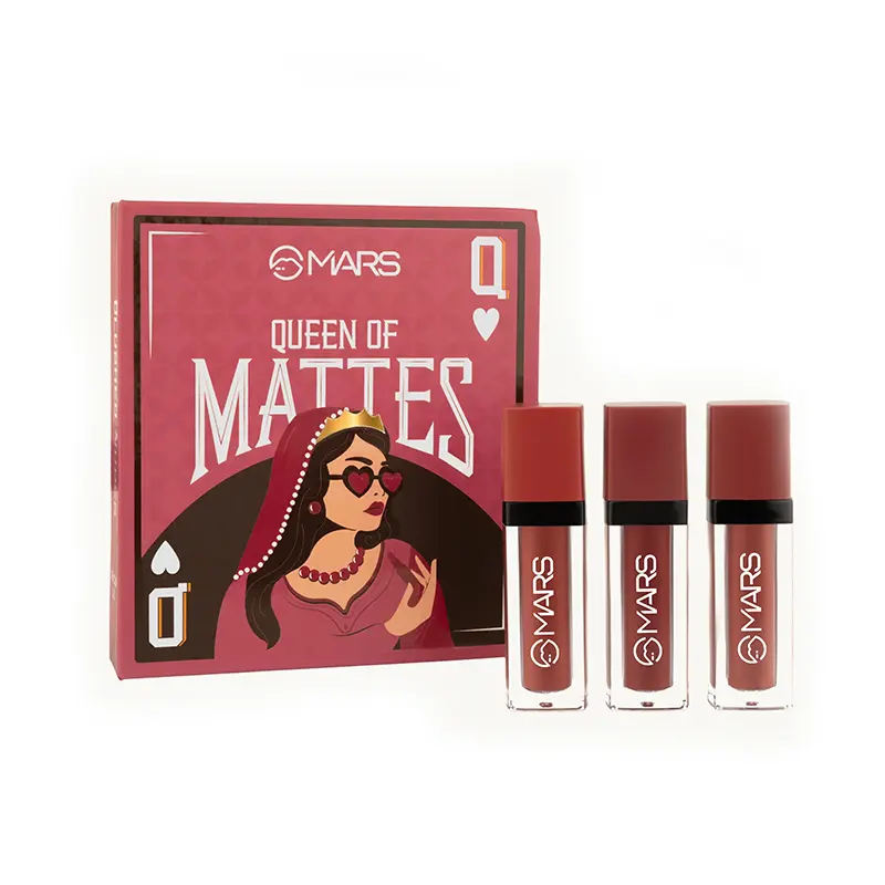 Mars Queen of Mattes Set of 3 Lipsticks - Reds And