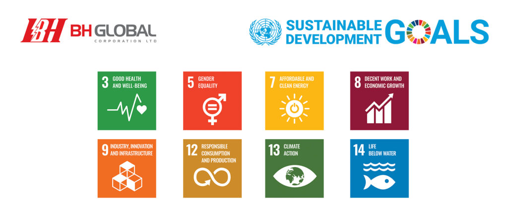 The eight sustainable development goals focused by bhglobal corporation