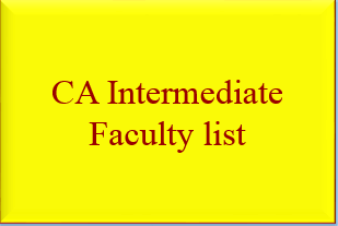 CA Intermediate Best Faculty
