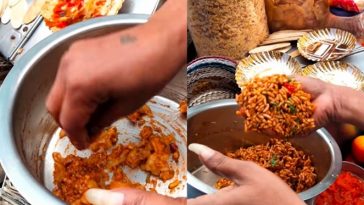 Makanan di India yang dicampur pakai tangan kosong