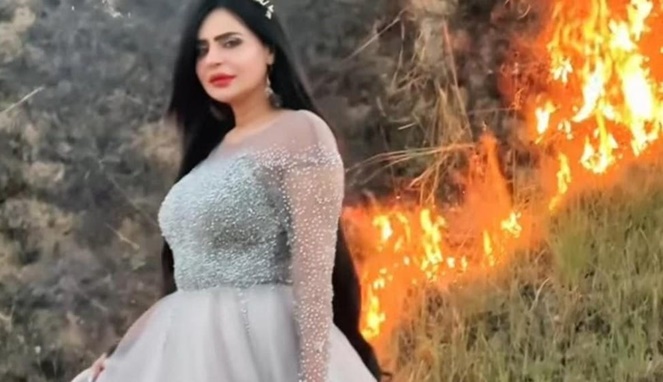 Nosheen Syed atau Dolly diduga membakar hutan untuk konten TikTok. [Sumber Gambar]