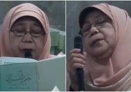 Ustazah Taslimah meninggal saat membaca Al-Qur'an