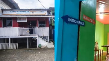 rumah perbatasan indonesia malaysia