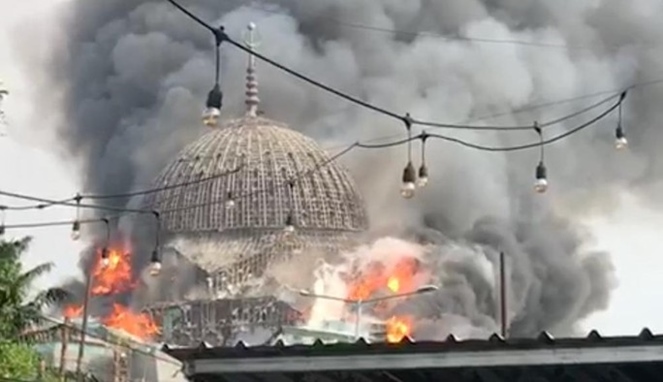 Masjid Jakarta Islamic Centre Kebakaran