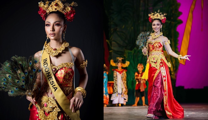 Kostum Andina saat Bali Agung The Grand Show. [Sumber Gambar]