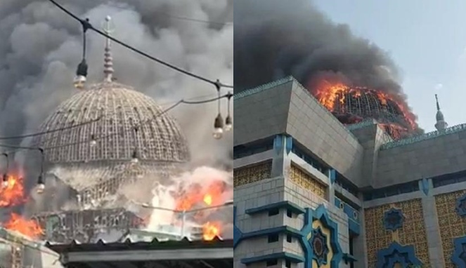 Masjid Jakarta Islamic Centre Kebakaran