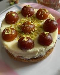 Indian Fusion Gulab Jamun Cheese Cake 