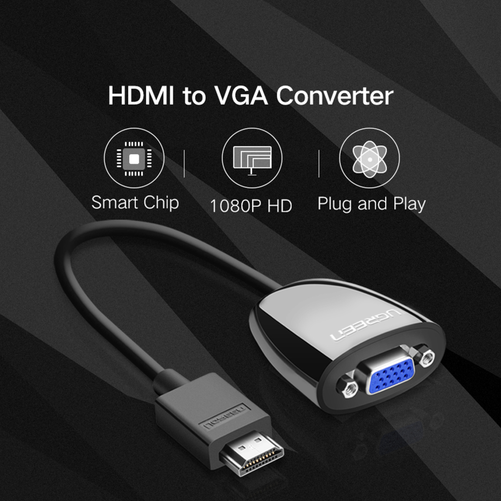 Chuor Meng Kourng  UGREEN 40253 HDMI to VGA Converter without Audio