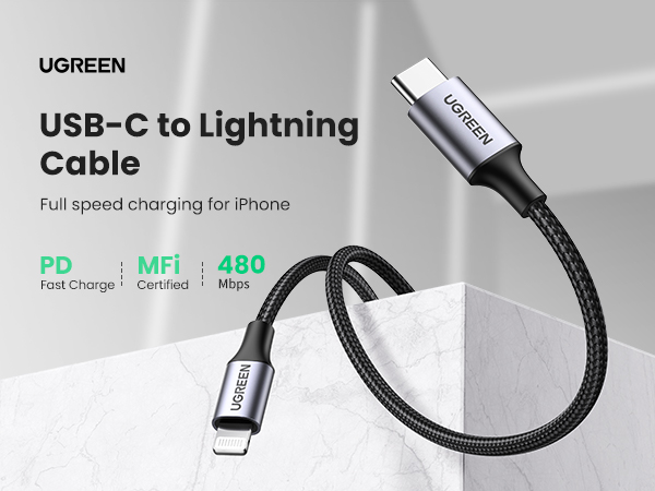 Chuor Meng Kourng | UGREEN 70524 USB-C to Lightning Cable Aluminum ...