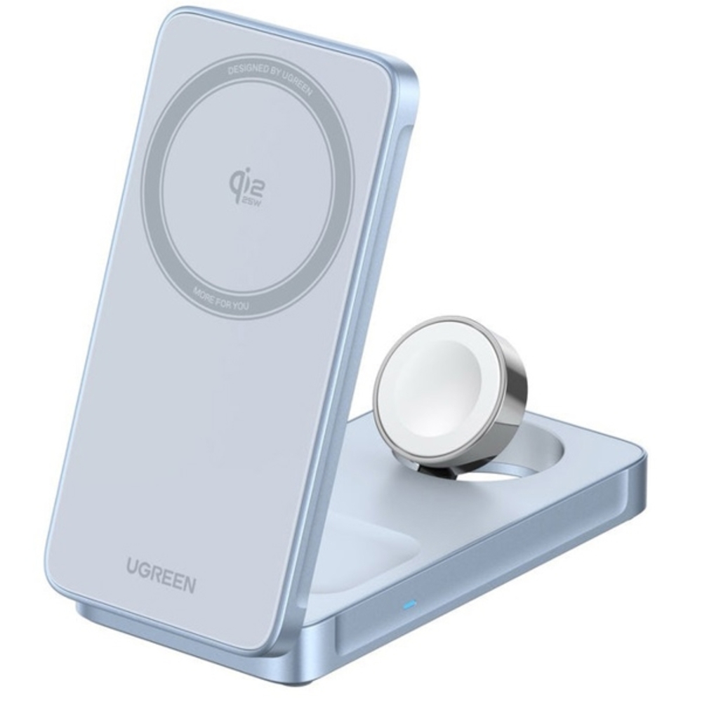 Thumb usadeno damteni ugreen w757 65903 25w 3 in 1 magnetic wireless charger blue