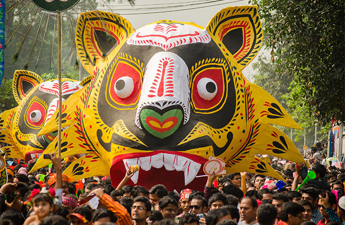 A New Dawn: Celebrating Bengali New Year in Futuristic Dhaka