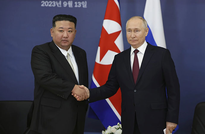 Russian President Vladimir Putin and North Korean leader Kim Jong Un signed an agreement