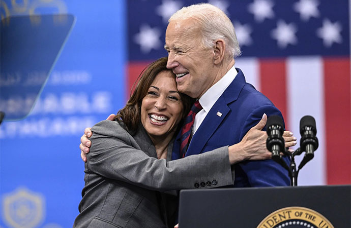 Biden says he won’t step aside. But if he does, here’s why Harris is the favorite to replace him
