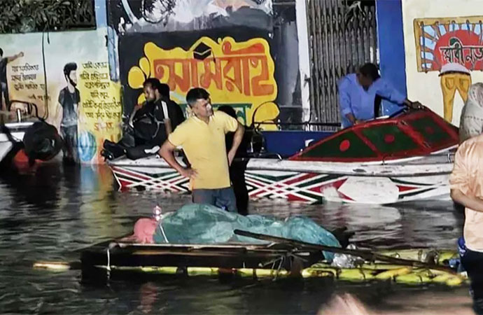 With burial next to impossible, bereaved families in Feni are sending bodies 'floating' on makeshift rafts