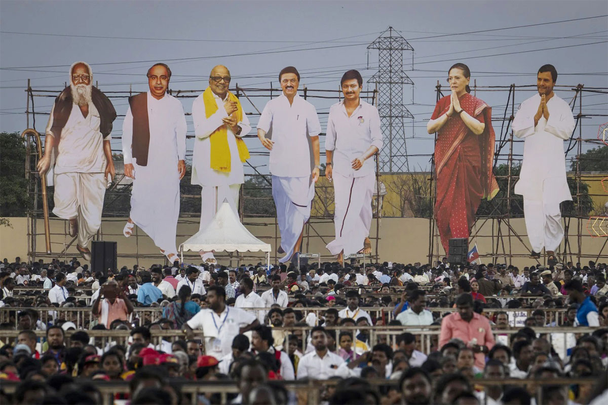 Colorful roadshows and rallies mark India's election season before voting starts Friday