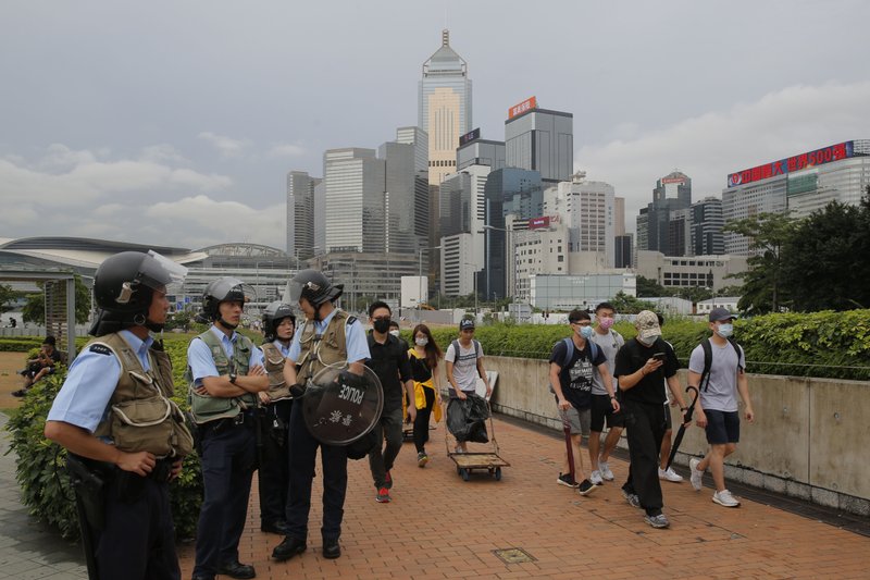 Hong Kong legislative work suspended amid political crisis