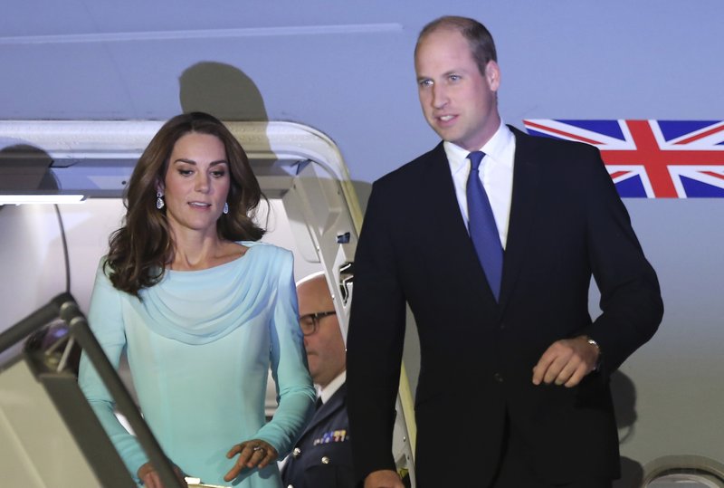 UK's Prince William, Kate arrive in Pakistan for 5-day visit