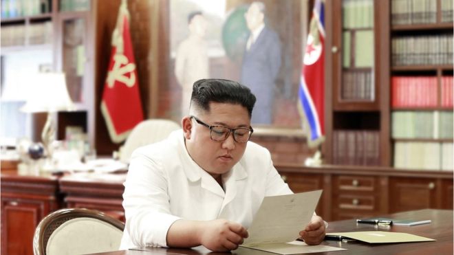 Kim receives 'excellent' letter from Trump
