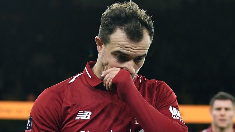 Liverpool's Shaqiri injured, misses 2 Euro 2020 qualifiers