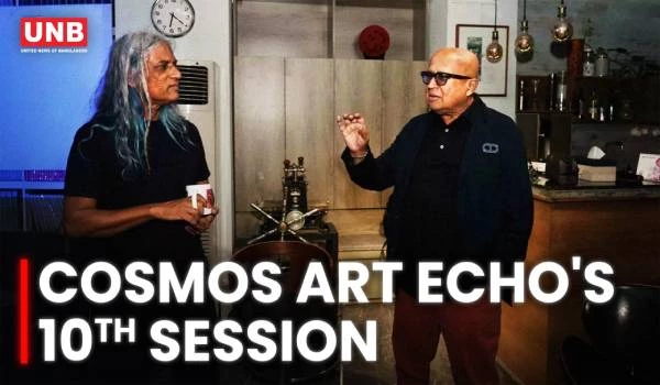 Artist Mahbubur Rahman at Cosmos Art Echo's 10th Session | Cosmos Art Echo | UNB