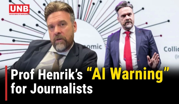Prof Henrik warns young journalists against letting AI replace real reporting | AI | Journalism |UNB