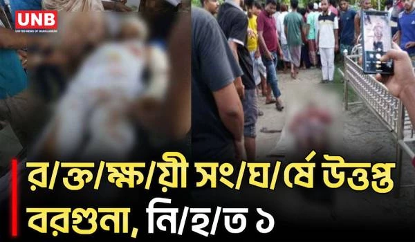 বরগুনায় ইউপি সদস্যকে কু/পি/য়ে জখম, গ/ণ/পি/টু/নি/তে নি/হ/ত ১ | Barguna News | Incident | UNB
