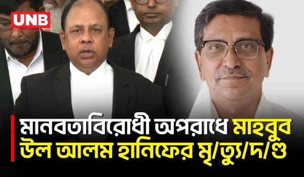 মানবতাবিরোধী অপরাধ মামলায় মাহবুব উল আলম হানিফের মৃ/ত্যু/দ/ণ্ড, ৩ আসামির আমৃত্যু কারাদণ্ড | UNB