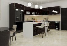 tủ bếp inox cánh kính hà nội