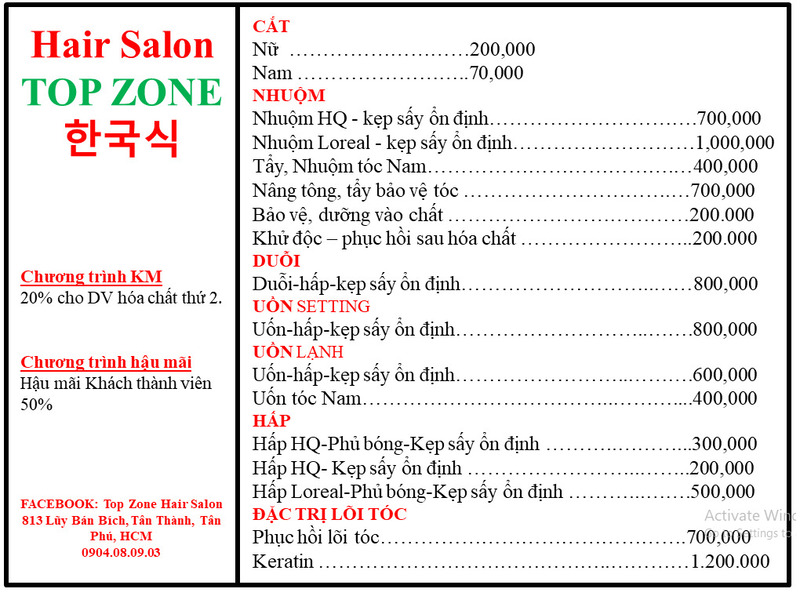 salon tóc Sài Gòn