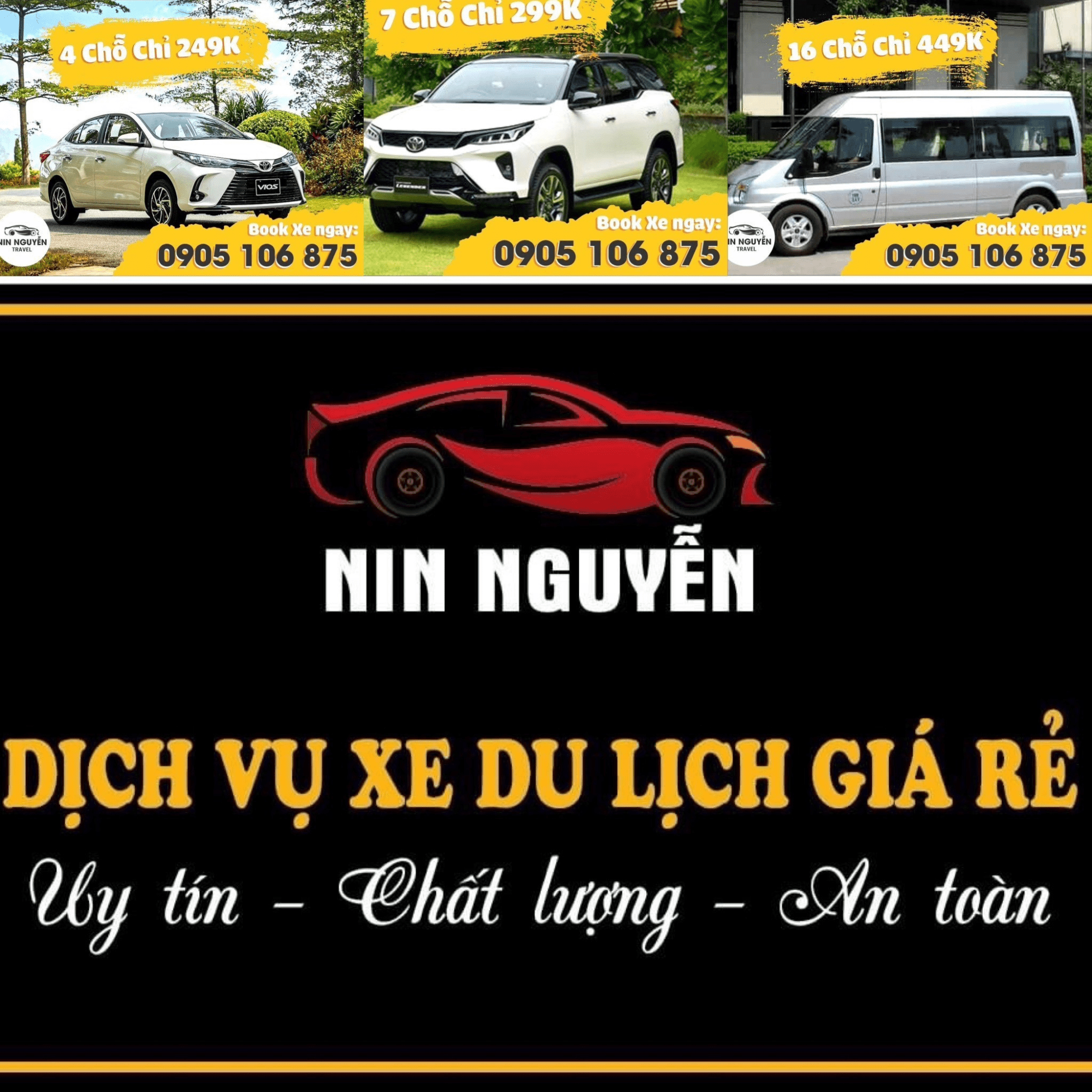 Nin Nguyễn Travel - Đơn Vị Cho Thuê Xe Du Lịch Đà Nẵng Hội An Uy Tín