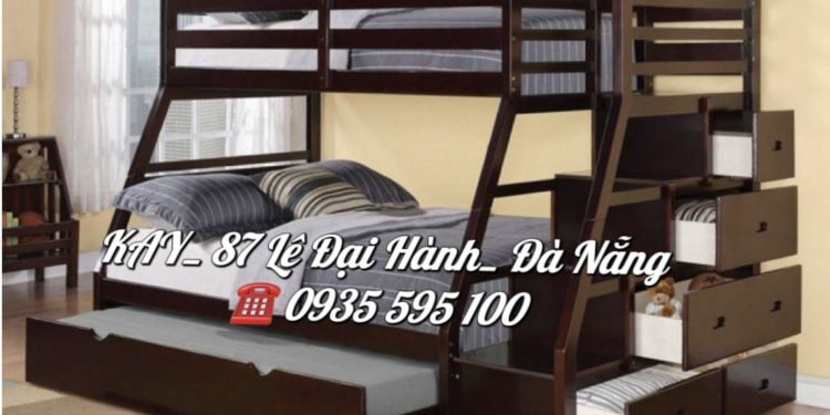 Giường tầng gỗ KAY Furniture Noithat100