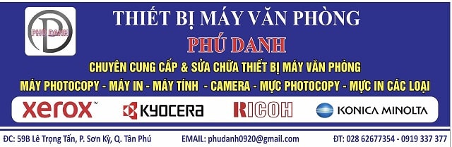 Thiết Bị Máy Văn Phòng Phú Danh - Đơn Vị Cung Cấp Máy In Tại Sài Gòn