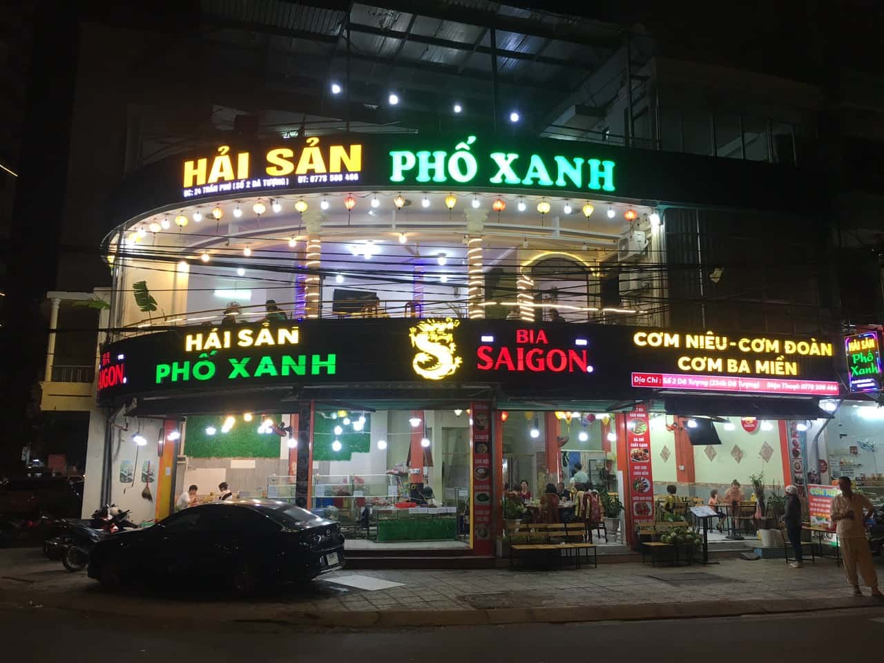 quán ăn hải sản bờ kè Nha Trang