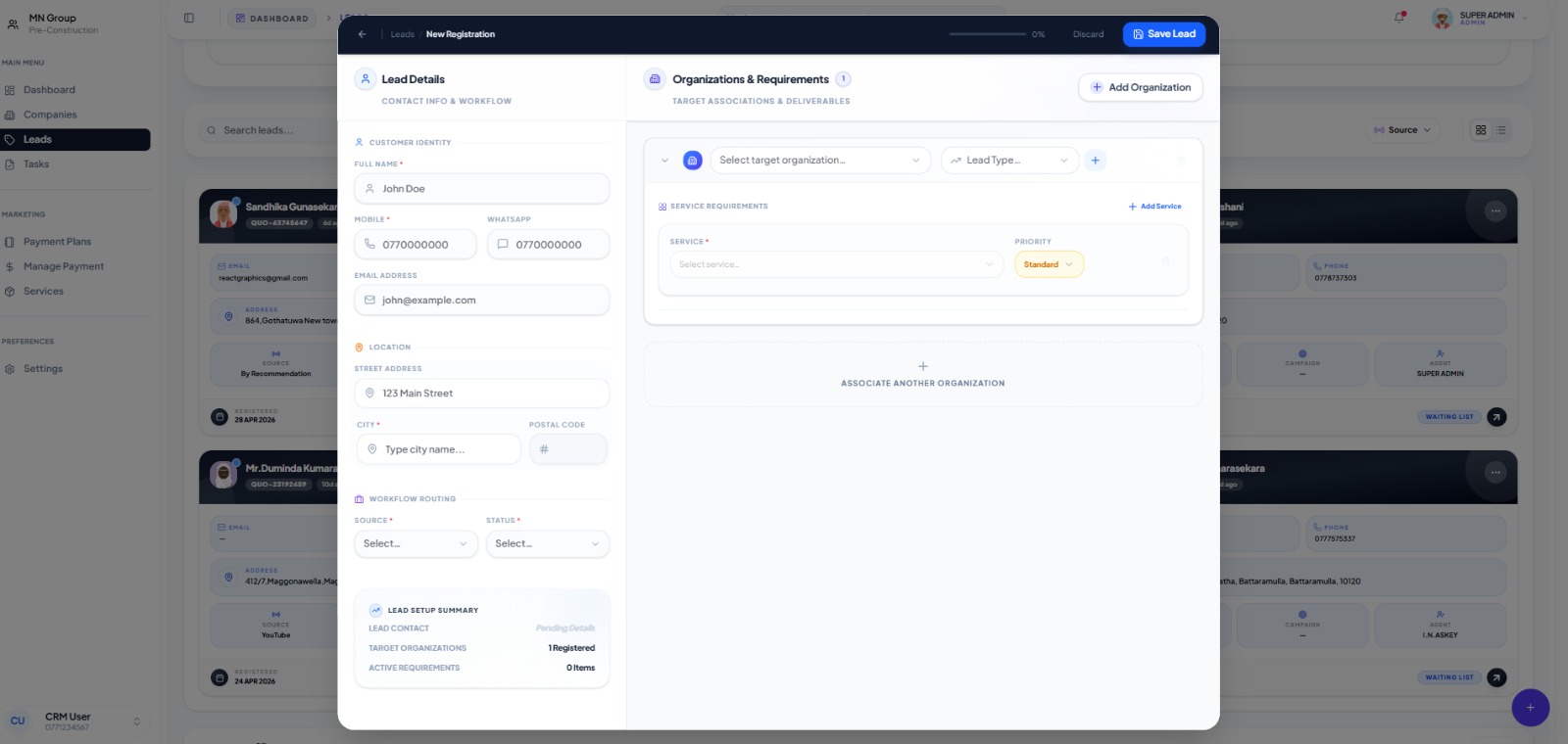 Lead Registration screenshot 3