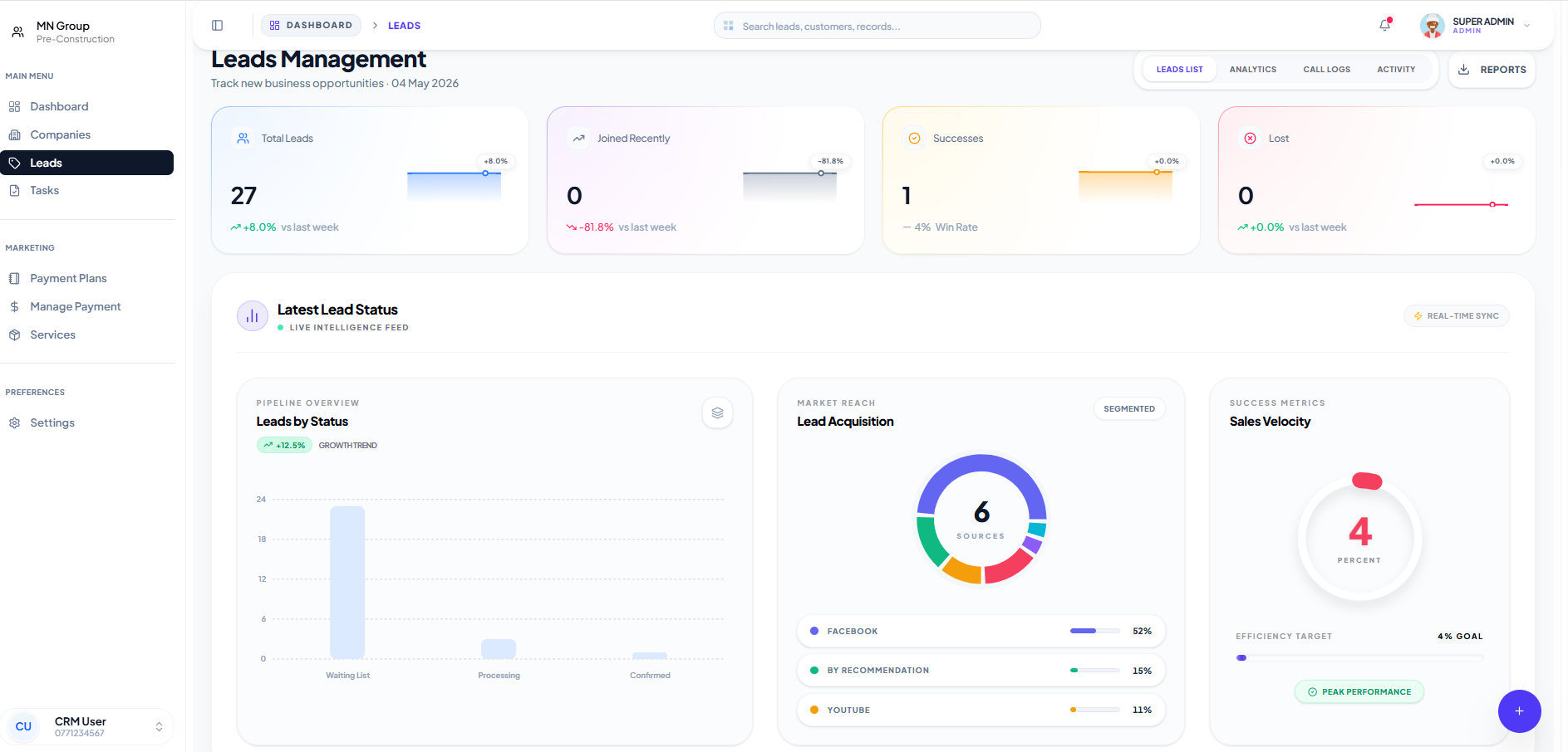 Lead Registration screenshot 1