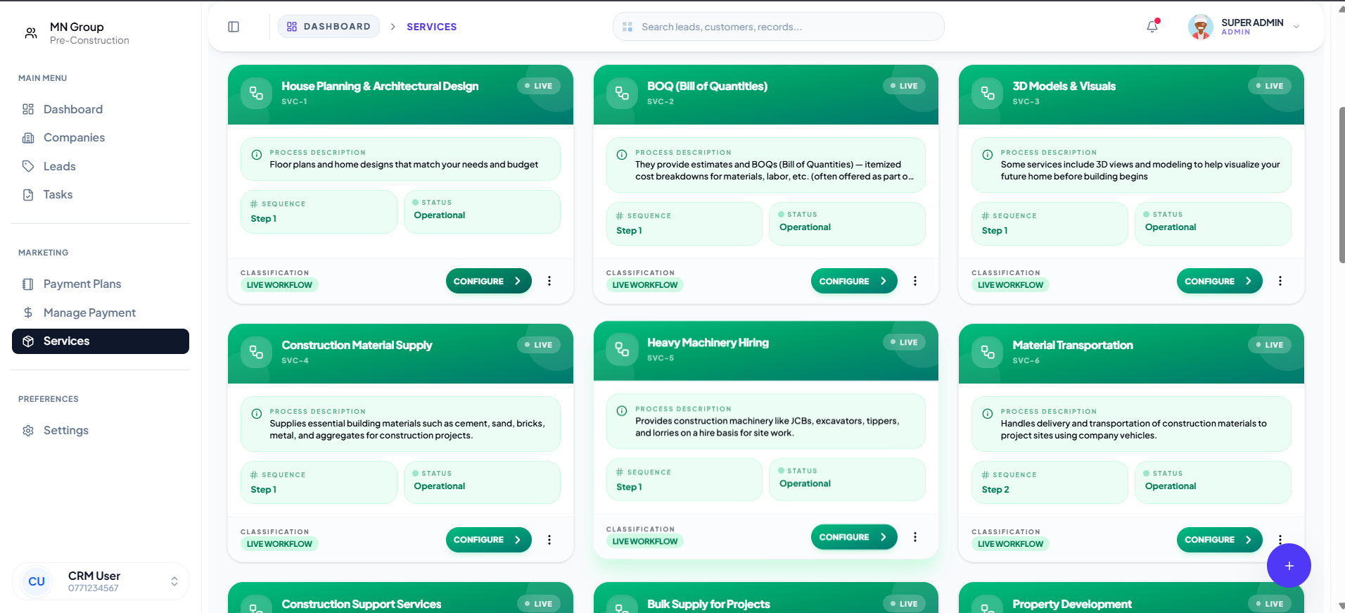 Centralized Services Management screenshot 2