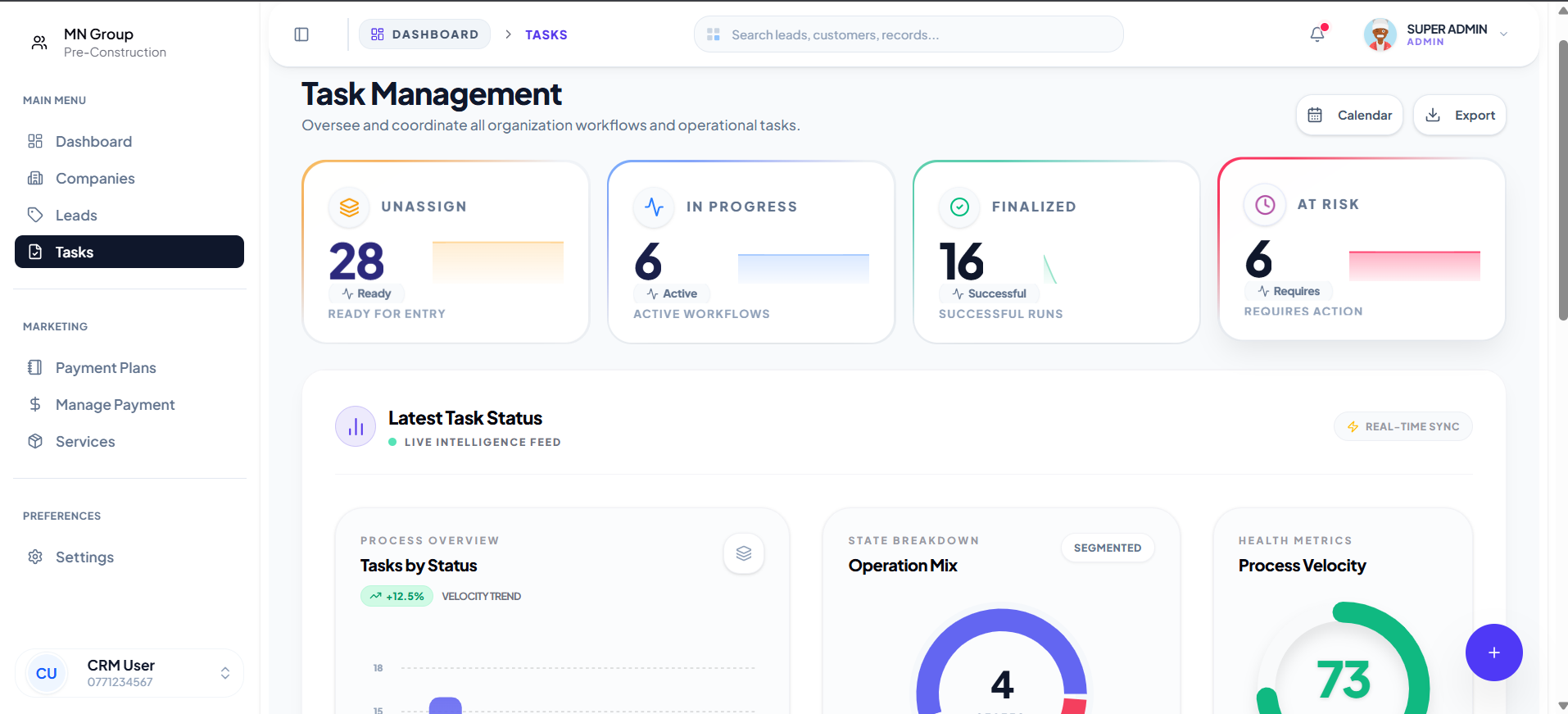 Dynamic Task & Workflow Management screenshot 1