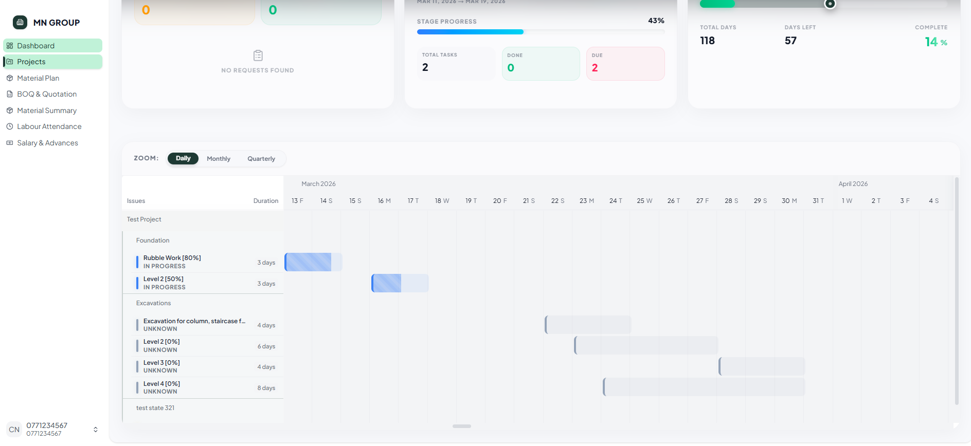 Stage & Task Progress screenshot 1