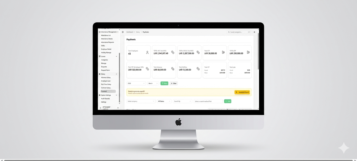 Salary Calculation & Paysheet Generation screenshot 1