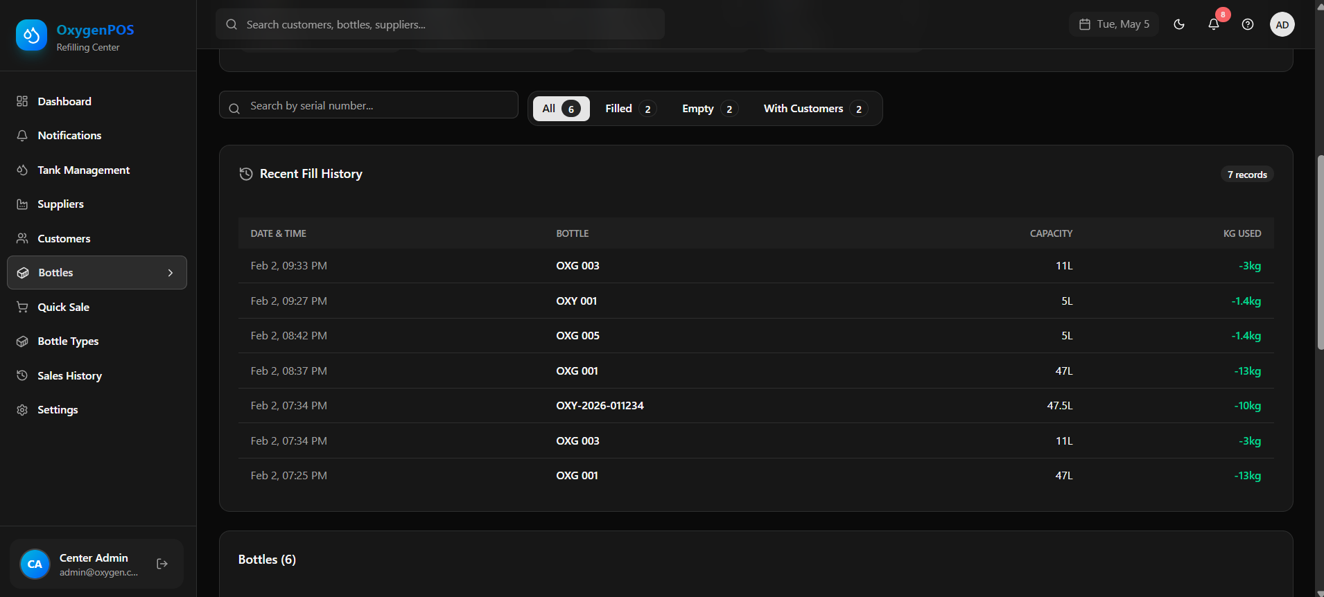 Comprehensive Bottle Management screenshot 2
