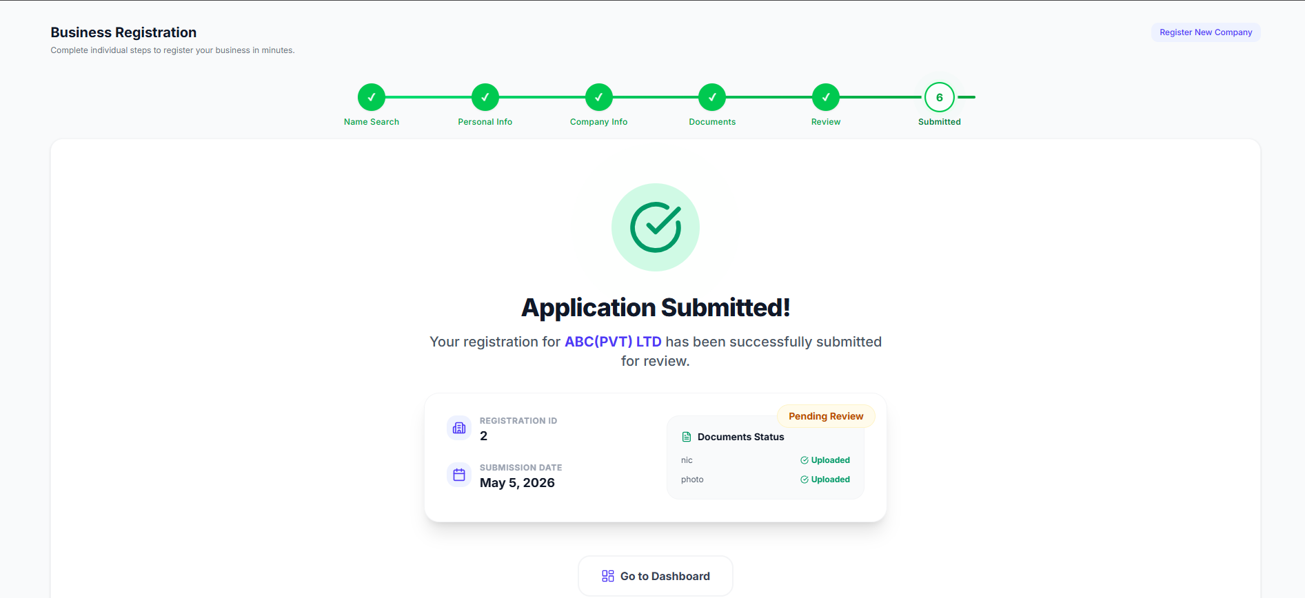 Business Registration Flow screenshot 4