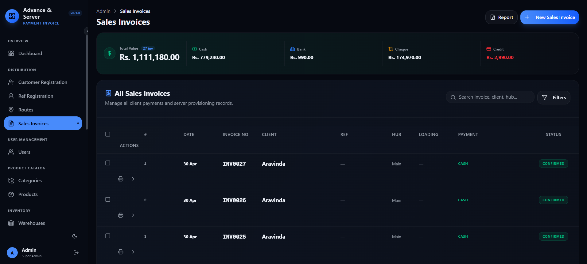 Sales Invoices screenshot 1
