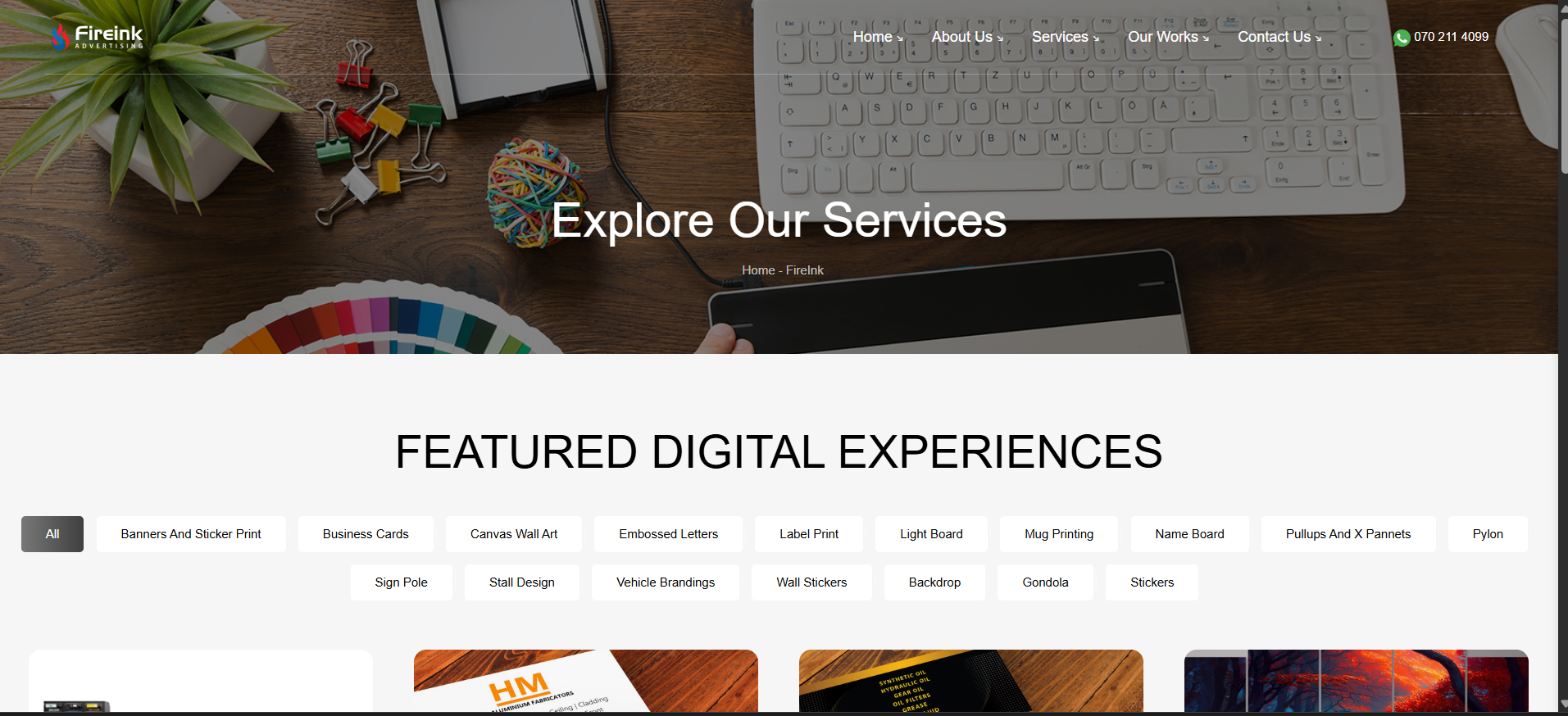Featured Digital Experiences & Services screenshot 1