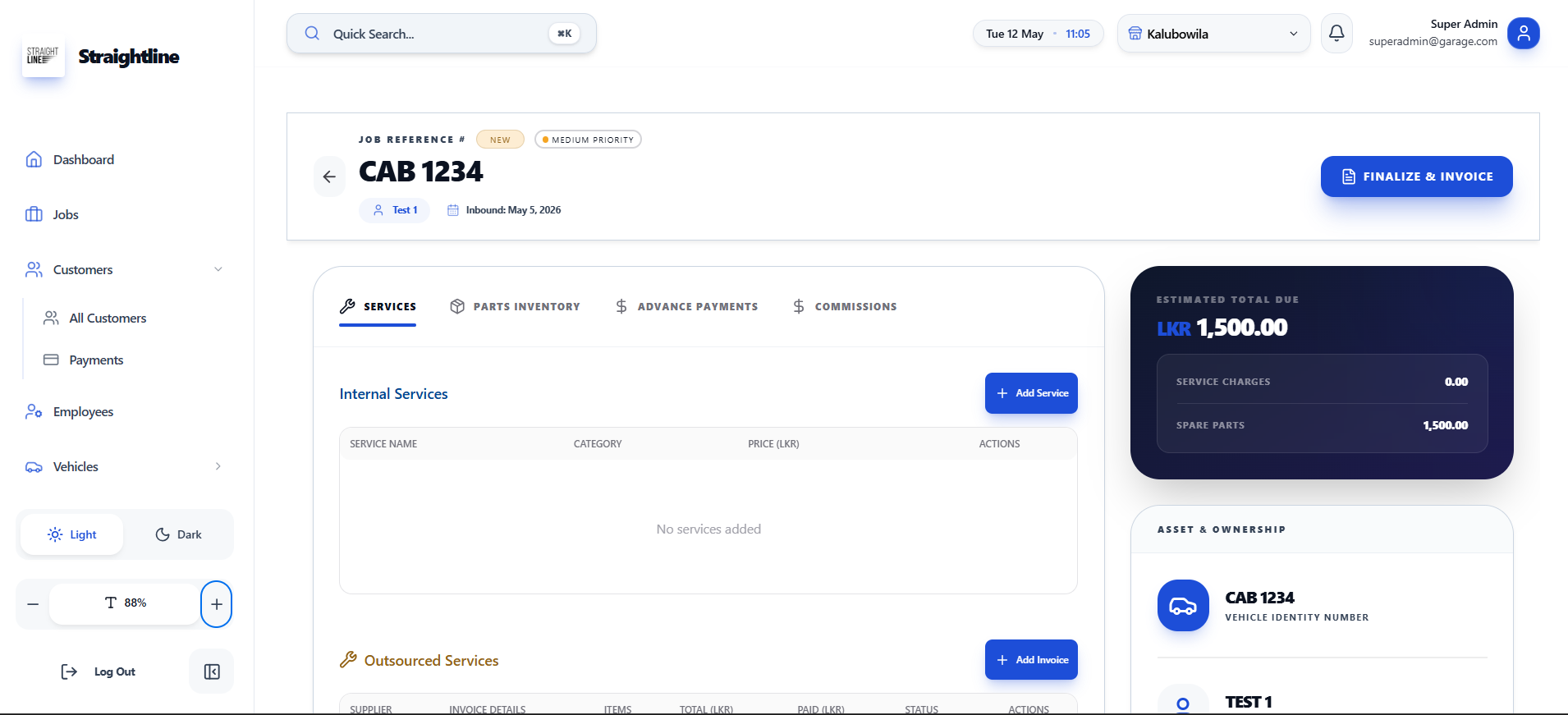 Job management screenshot 2